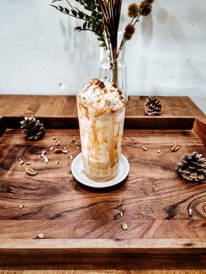 Butter Pecan Frappe.