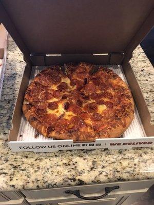 Delicious pepperoni.