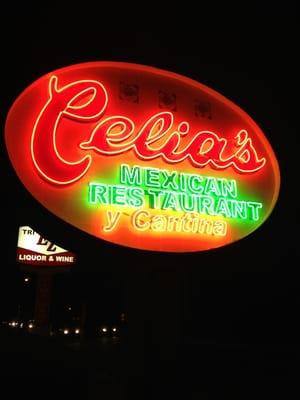 An old fashion neon sign.