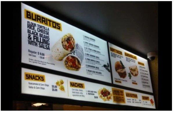 Menu Sign