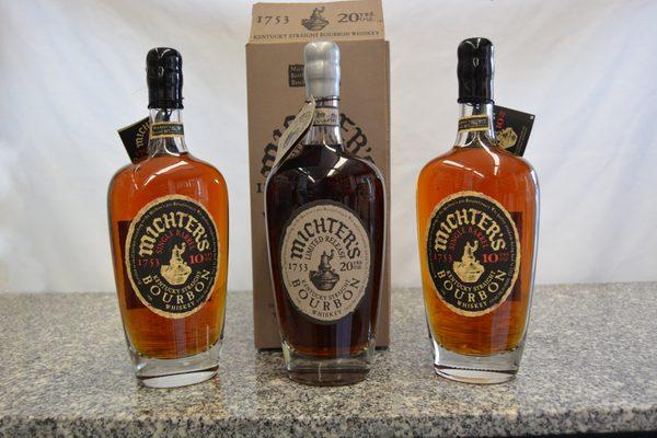 MICHTER'S 10-yr Bourbon, and at double the age, the limited release 20-yr!