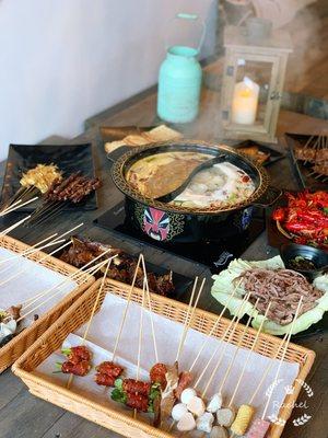 Hotpot with Skewers