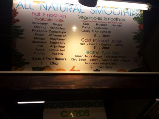 Yummy. ...awesome post workout smoothie at Lexington Market :)