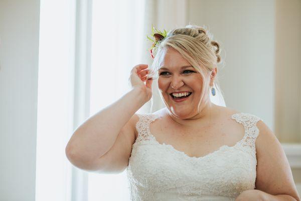 Wedding makeup & updo