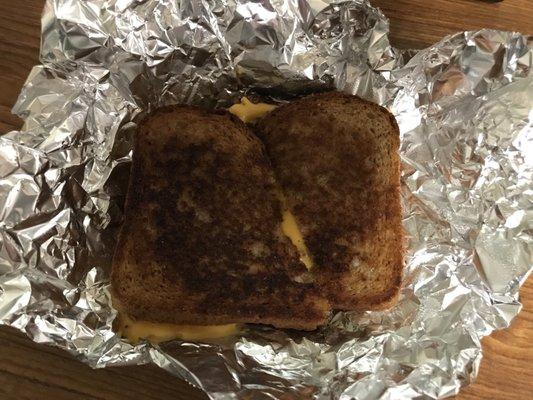 Grilled cheese to go (any messyness is probably my fault)