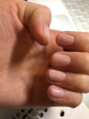 Gel manicure - $30 - they did a great job!