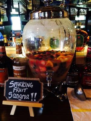 A new sangria is made every weekend during the summer!!