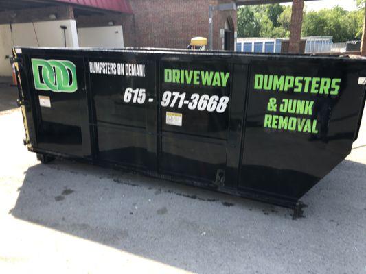 15 cubic yard dumpster rental. 4000 pounds of disposal included.