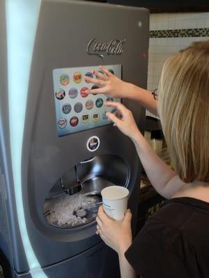 Love the 100+ Coke drink machine