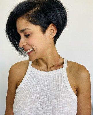 Pixie cut by Trish.