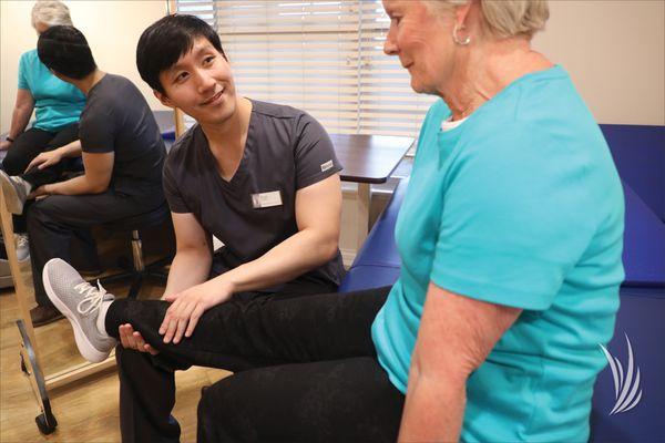 Therapists and staff work together to help people return to their highest level of independence following an injury or illness.