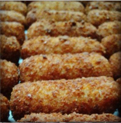 Delicious crunchy croquetas