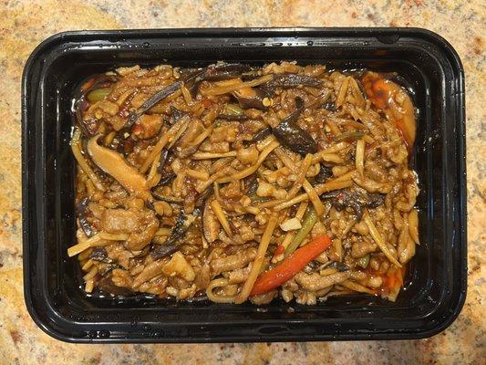 eggplant sauce + shredded pork = $12.99