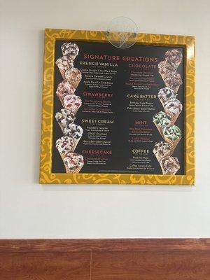 Signature Creations Menu