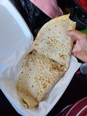 Chicken Quesadilla...huge.