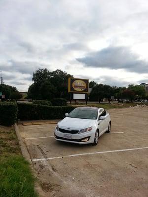 Lush fully grown trees and abundant parking compliment the many dining options