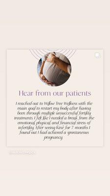 Pregnancy Acupuncture Testimonials - so many happy families!