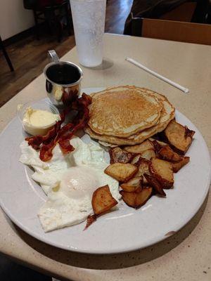 Country breakfast with real maple syrup