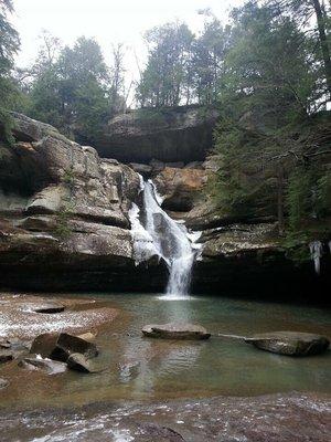 Oh man's Cave waterfall