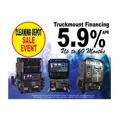 Truckmount Financing Available