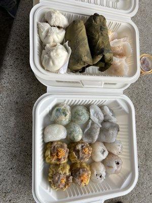 Variety of dim sum