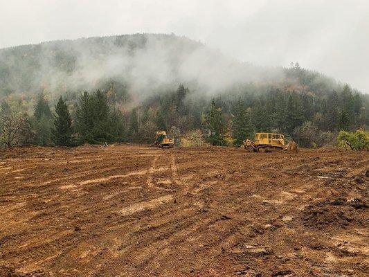 Our crew doing site preparation.