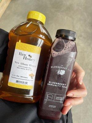 Local honey & local elderberry tea