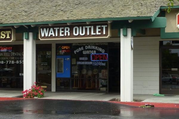 Water Outlet entrance on a rainy morning.