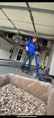 Cody grinding flooring