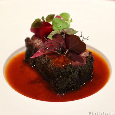 Top Chef tasting menu - BBQ beef bourguignon