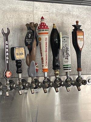 Some of the brews on tap