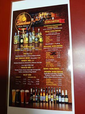 Drink Menu side 2