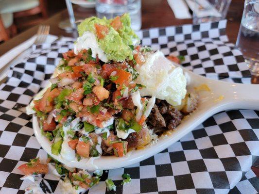 Special, Loaded Carne Asada skillet!