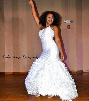 Sheda's Fashion Custom one of a kind wedding gown