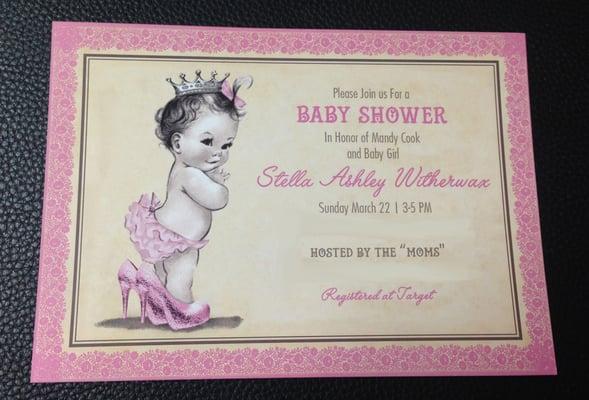 Adorable baby shower invite created by Knight Media Printing