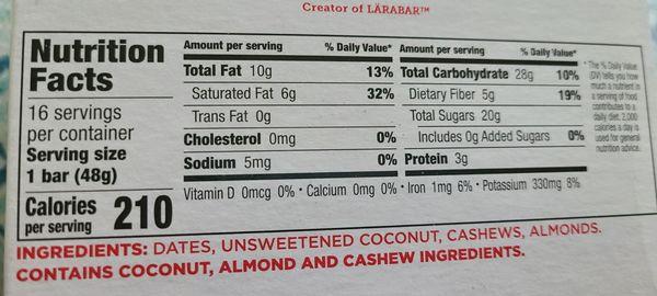 The ingredients for the coconut cream pie protein bars