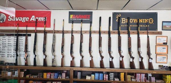 We have shot guns, rifles, and handguns. We sell new, used, and consignment. If you don't see what you want in stock we can special order it