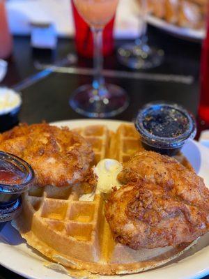 Chicken and waffles