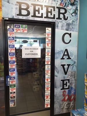 Beer Cave for Customers.