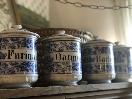 Antiques from around the world. (German hand painted canister set)