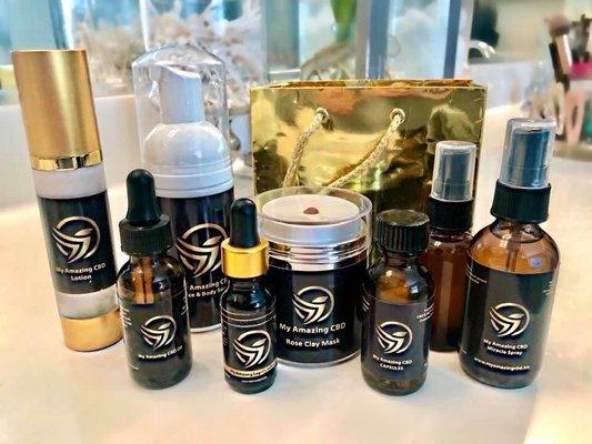 CBD lotion( for pain & beauty), CBD face & body soap, CBD miracle Spray, CBD Lugol's iodine, CBD oil, CBD capsules, CBD rose clay mask,