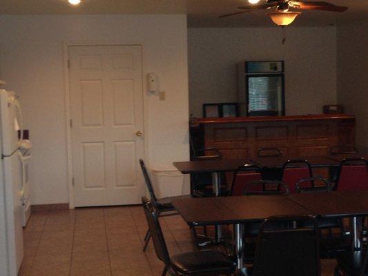 lounge can be rented for meetings or guest can just hangout and watch tv and there is a bar we sell beer, snacks,sodas also