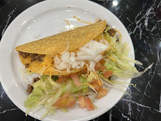 Crispy beef Hard taco