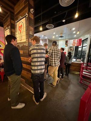 Always a line @ Dave's Hot Chicken in North Hollywood CA. Dec. 2022