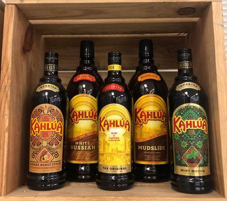 We carry a variety of Kahlúa flavors (plus the original).