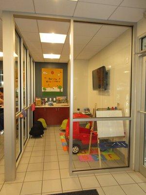 Our service waiting area for kids!