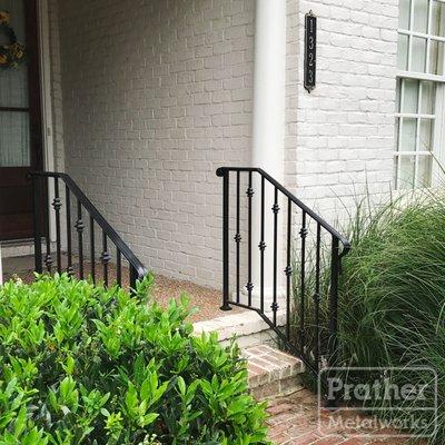 Custom handrail with knuckles in Carlisle neighborhood. Franklin, TN.