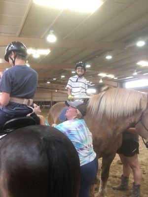 Hippotherapy in action