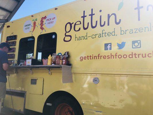 Truck at the farmers market