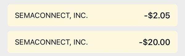 Charge from SemaConnect